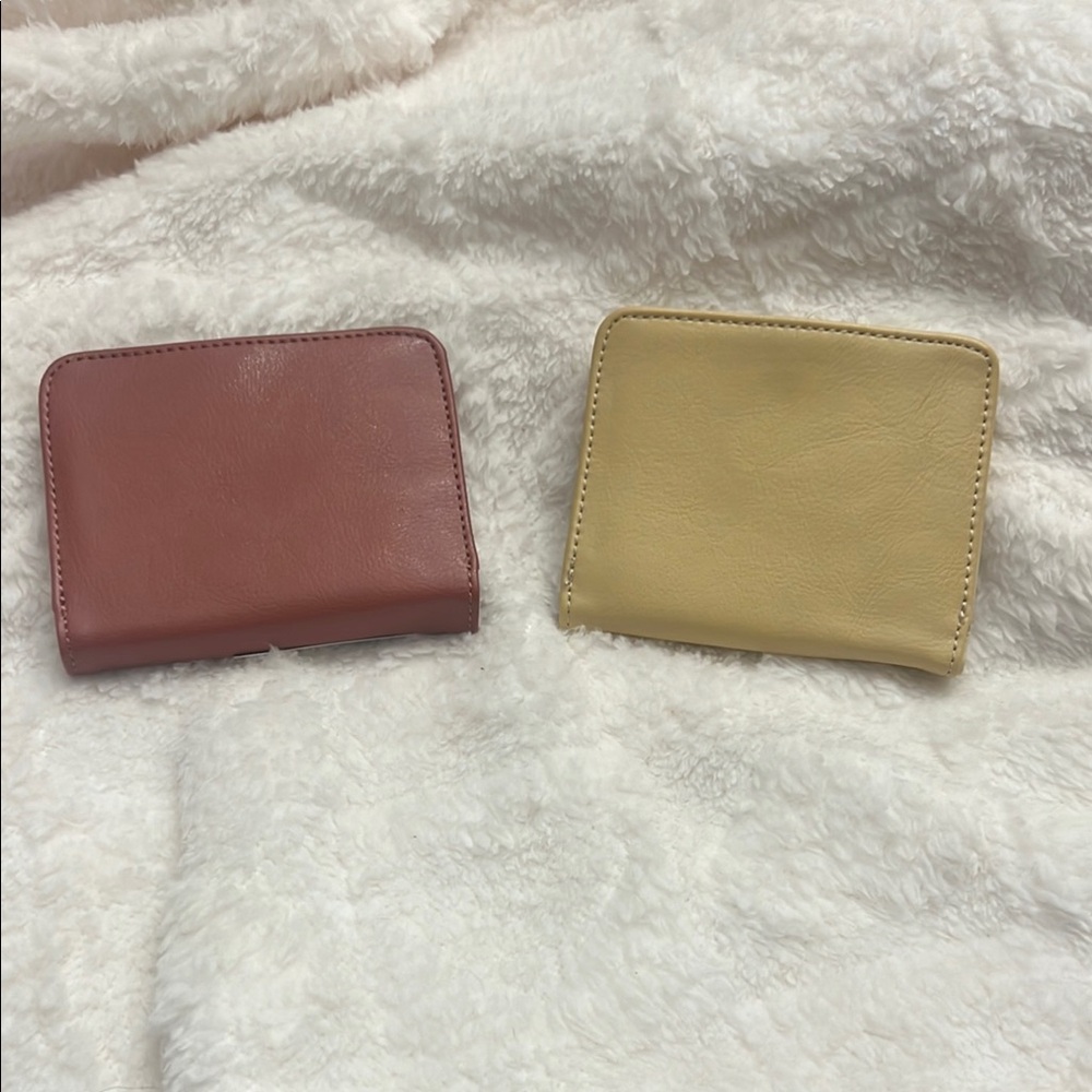 New Brown and Yellow Wallet Set